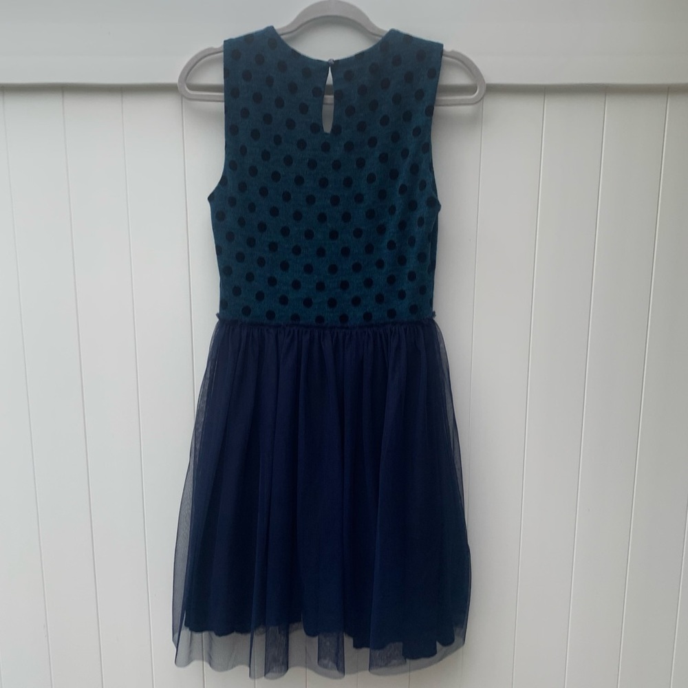 Anthropologie Weston Wear Sasonager Polka Dot & Tulle - Blue Black - Medium - Picture 3 of 9